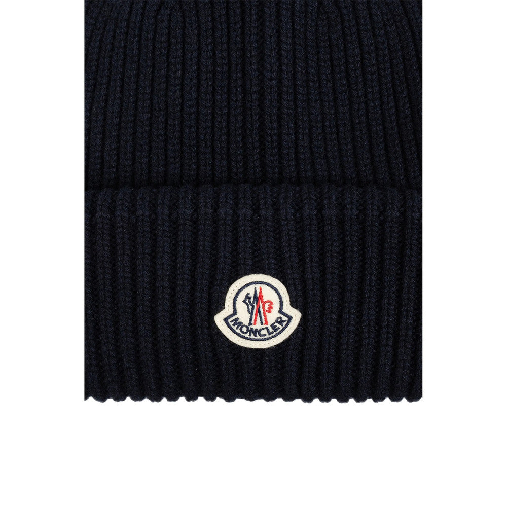 Navy Blue Knitted Beanies Cap 3
