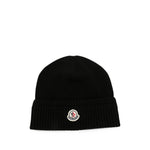 Black Knitted Beanies Cap 1