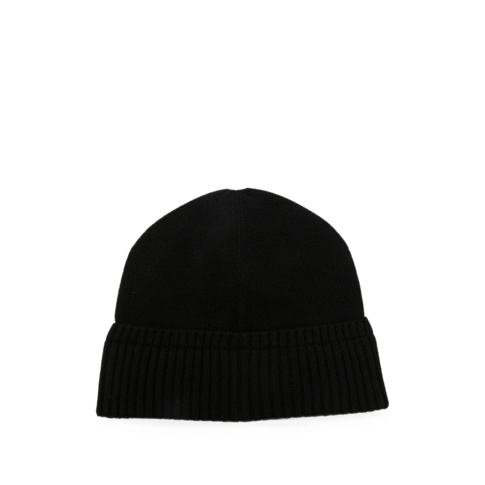 Black Knitted Beanies Cap 2