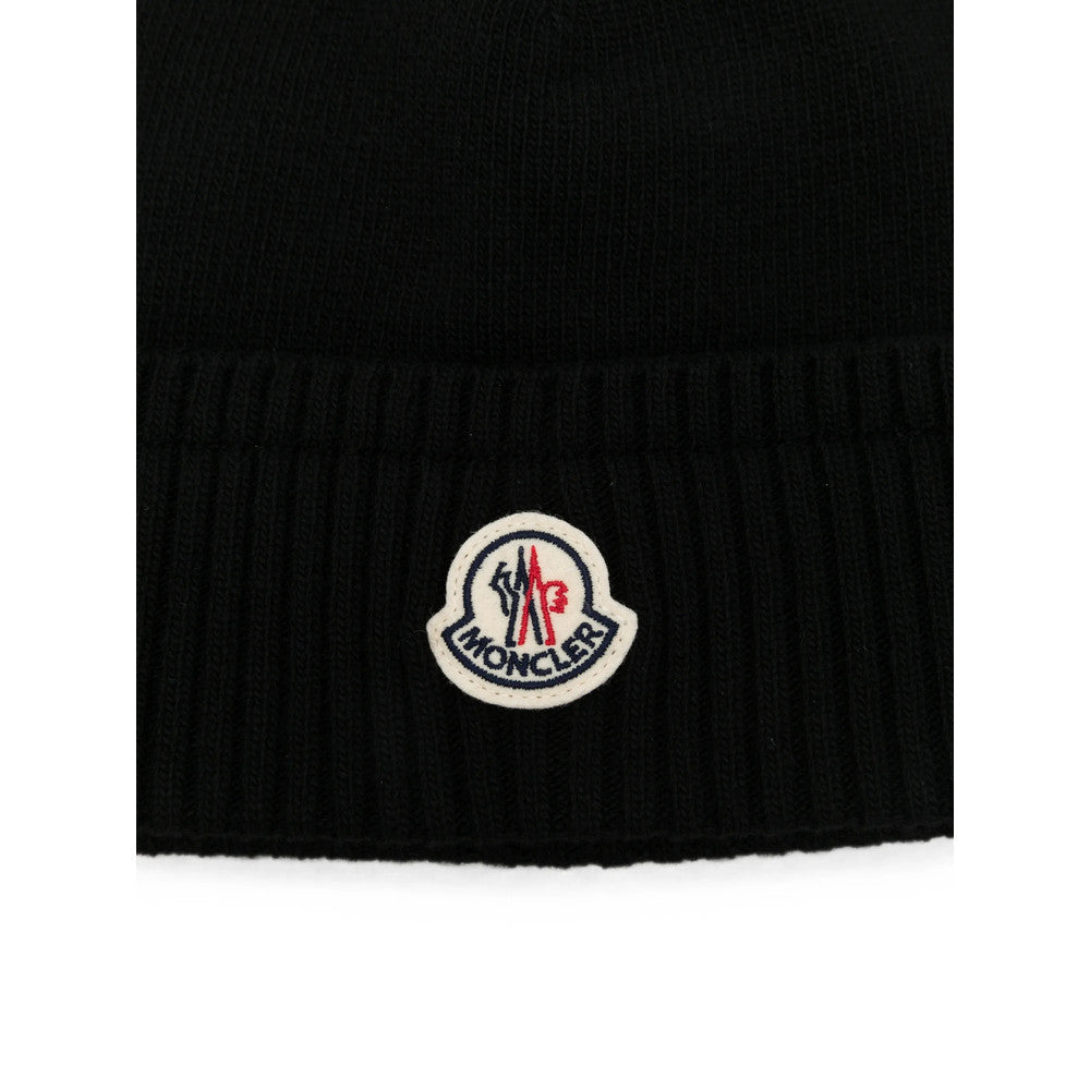 Black Knitted Beanies Cap 3