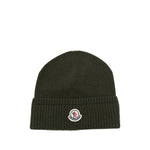 Dark Green Logo Beanies Cap 1
