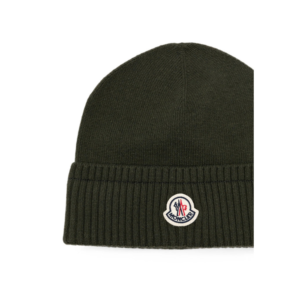 Dark Green Logo Beanies Cap 3