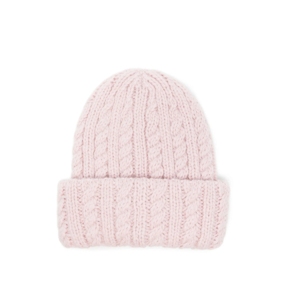 Pink Knitted Beanies Cap 2