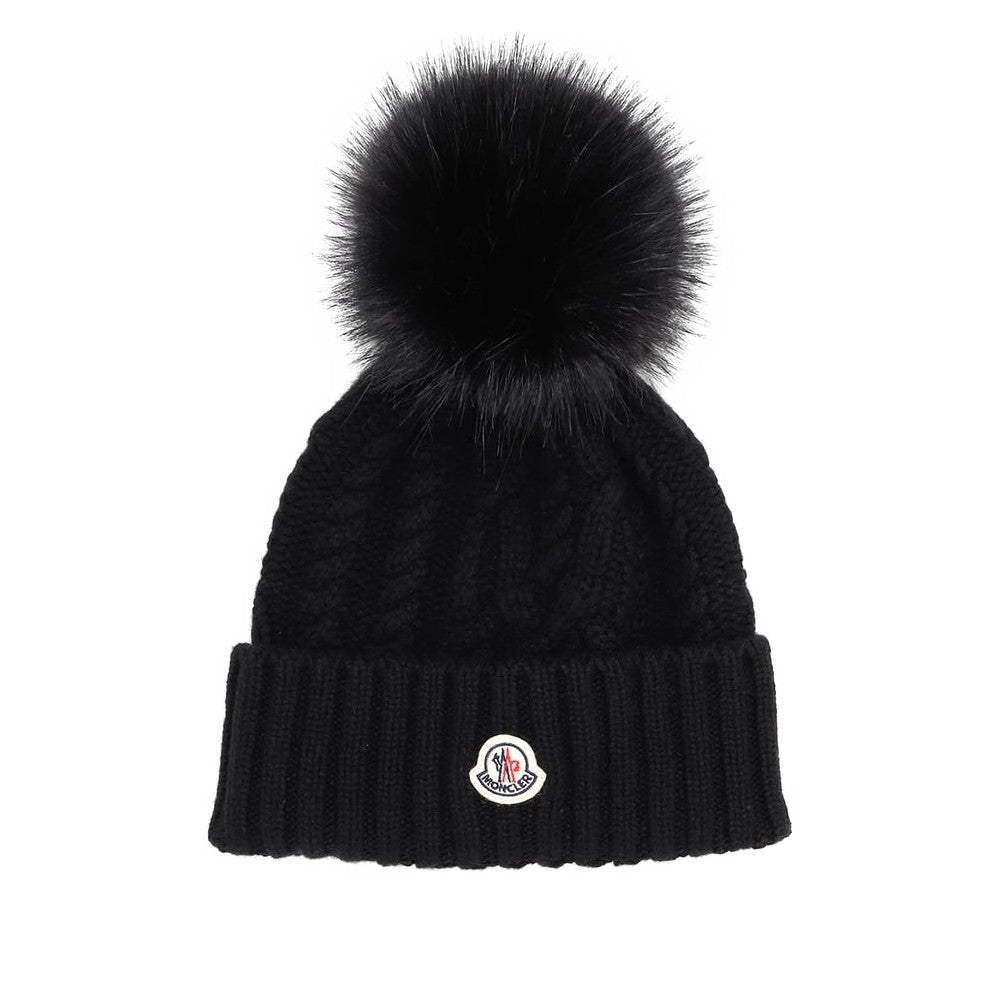 Black Knitted Beanies Cap 1