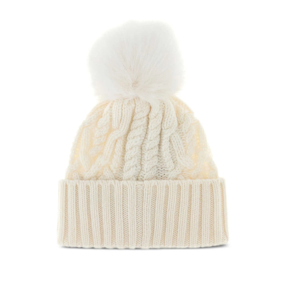Beige Knitted Beanies Cap 2