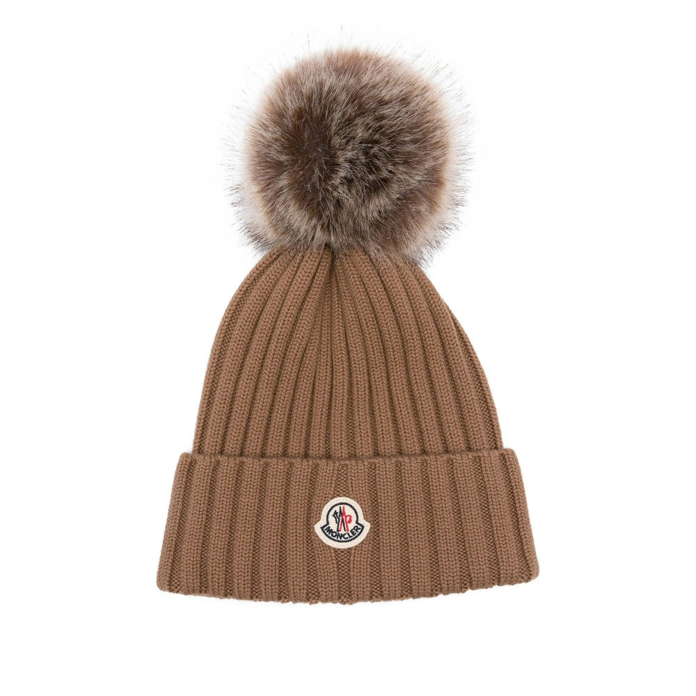 Brown Logo Beanies Cap 1