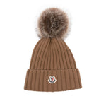 Brown Logo Beanies Cap 1