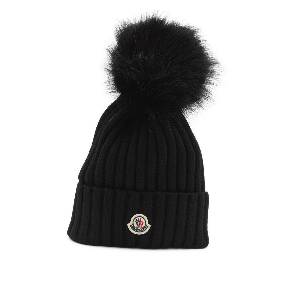 Black Knitted Beanies Cap 1