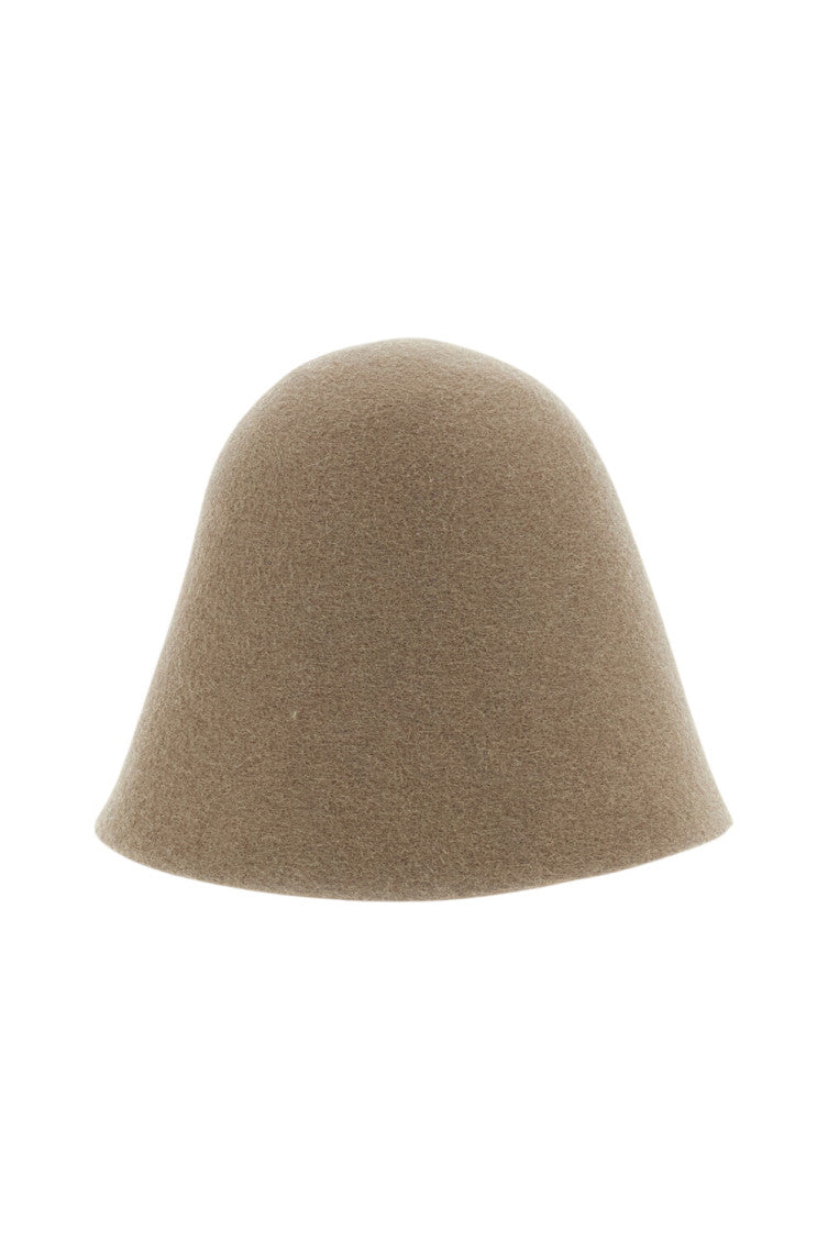 Beige Logo Cloche Hat 1