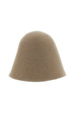 Beige Logo Cloche Hat 1
