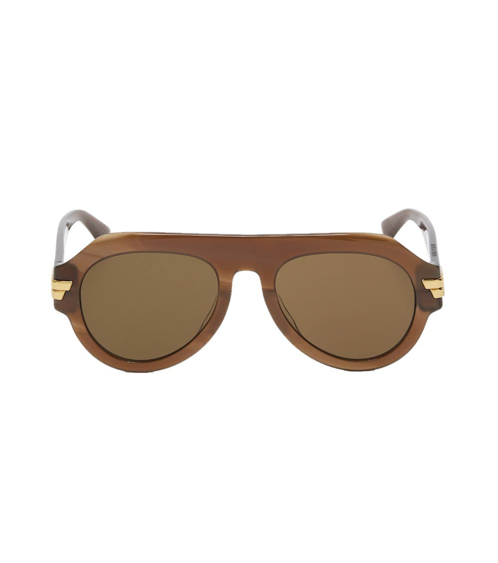 Brown Mitre Aviator Sunglasses 1