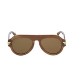 Brown Mitre Aviator Sunglasses 1
