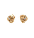 Golden Intreccio Stud Earrings 1
