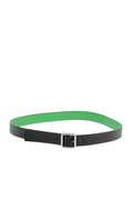 Black Logo Buckle Belt 1
