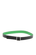 Black Logo Buckle Belt 1