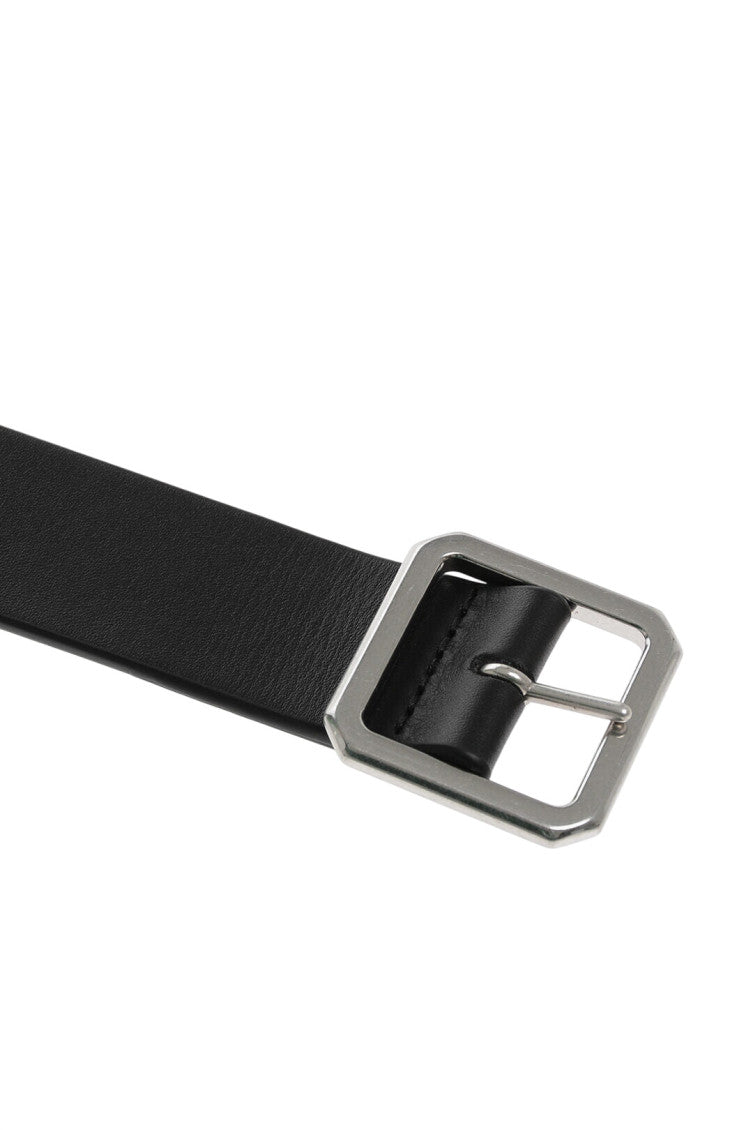 Black Logo Buckle Belt 3