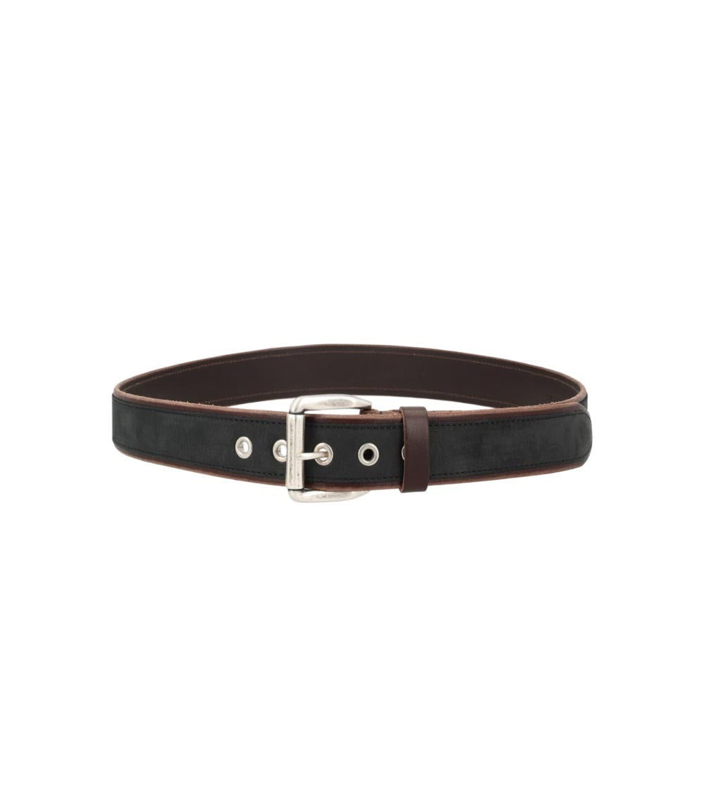 Navy Blue Logo Buckle Belt 1