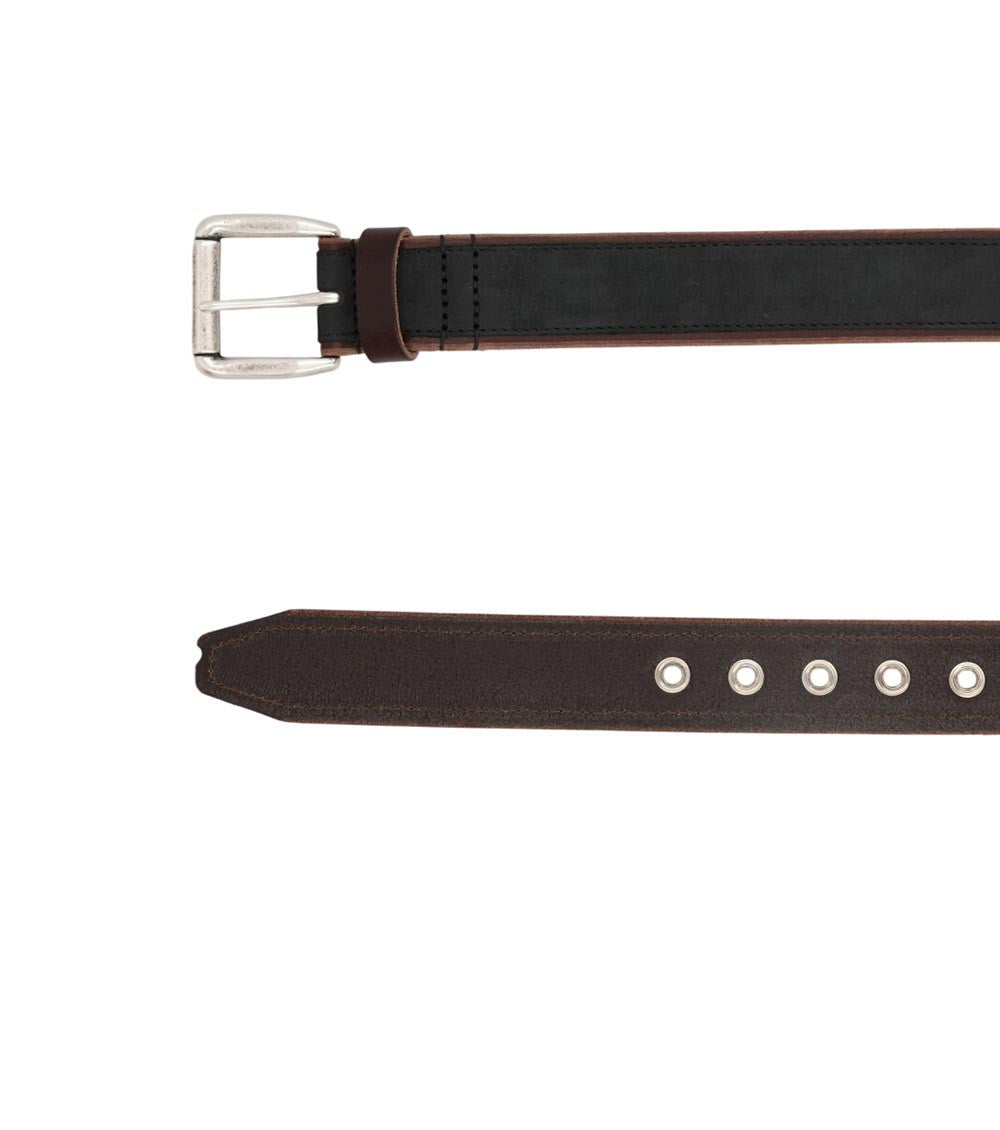 Navy Blue Logo Buckle Belt 2