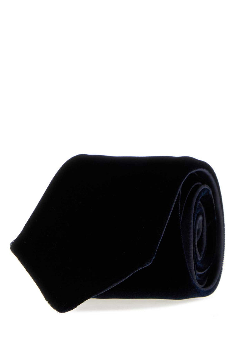 Navy Blue Solid Tie 2