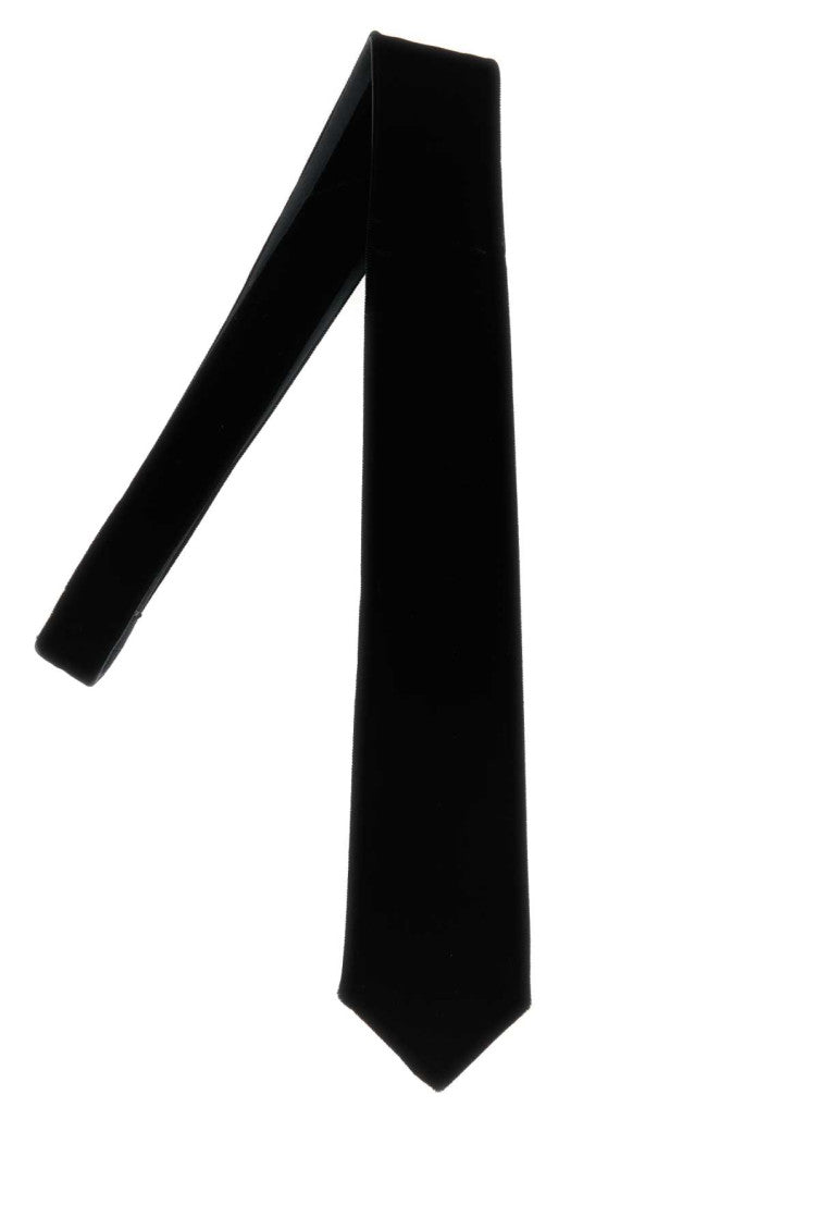 Black Solid Tie 1