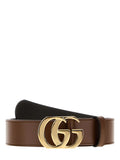 Brown GG Marmont Buckle Belt 1