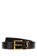 Brown Logo Buckle Belt 1