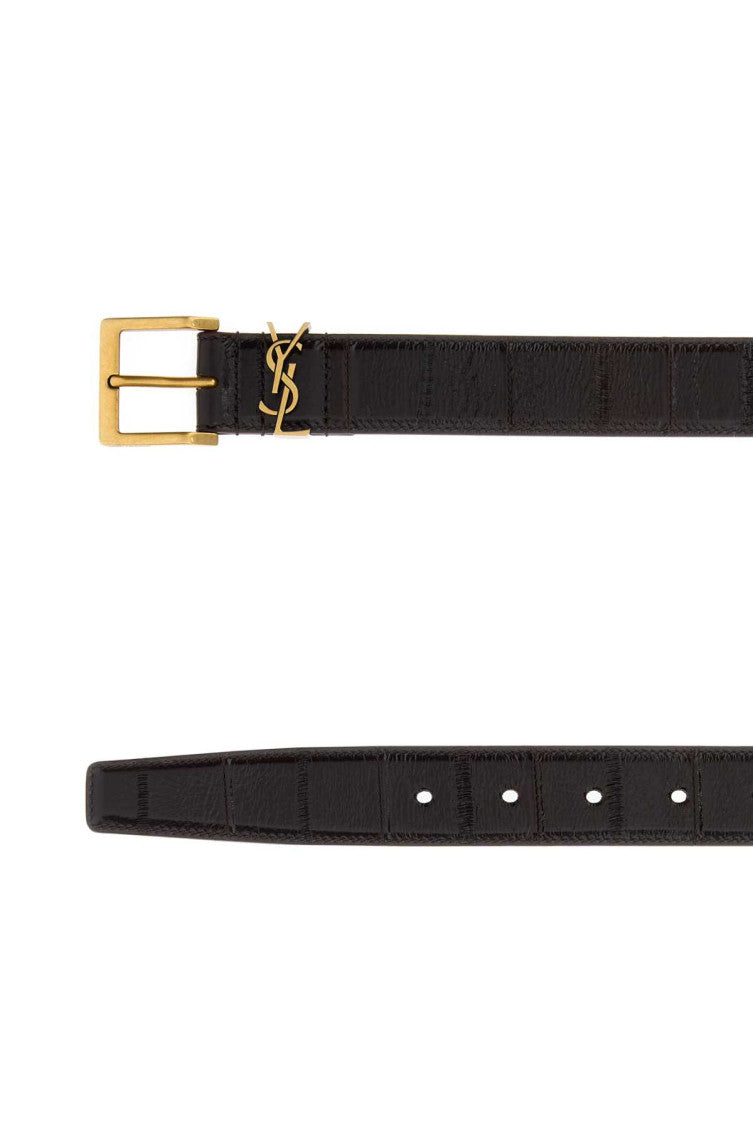 Brown Logo Buckle Belt 2
