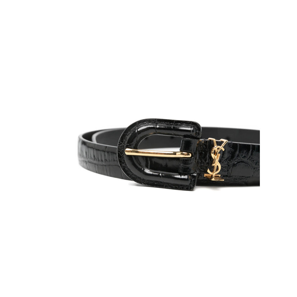 Black Cassandre Buckle Belt 2