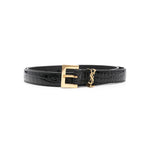 Black Cassandre Buckle Belt 1