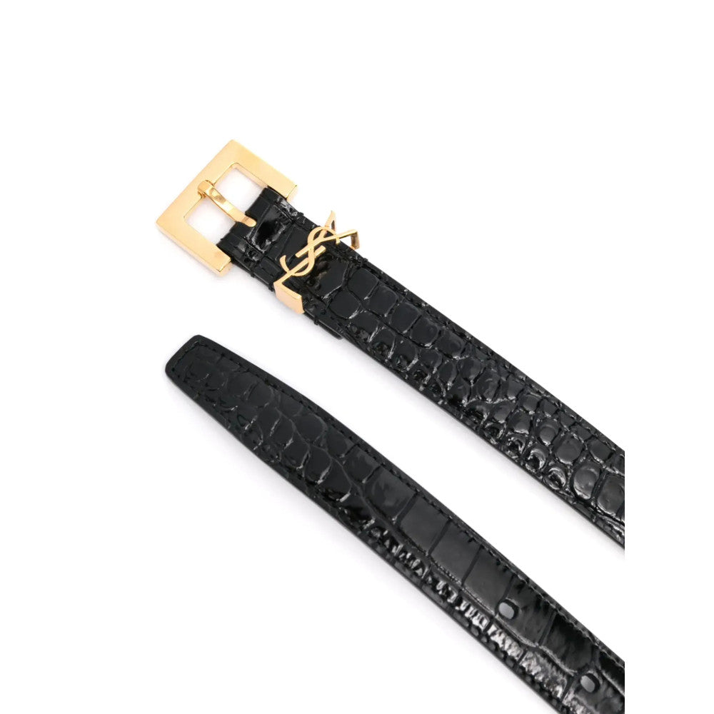 Black Cassandre Buckle Belt 2