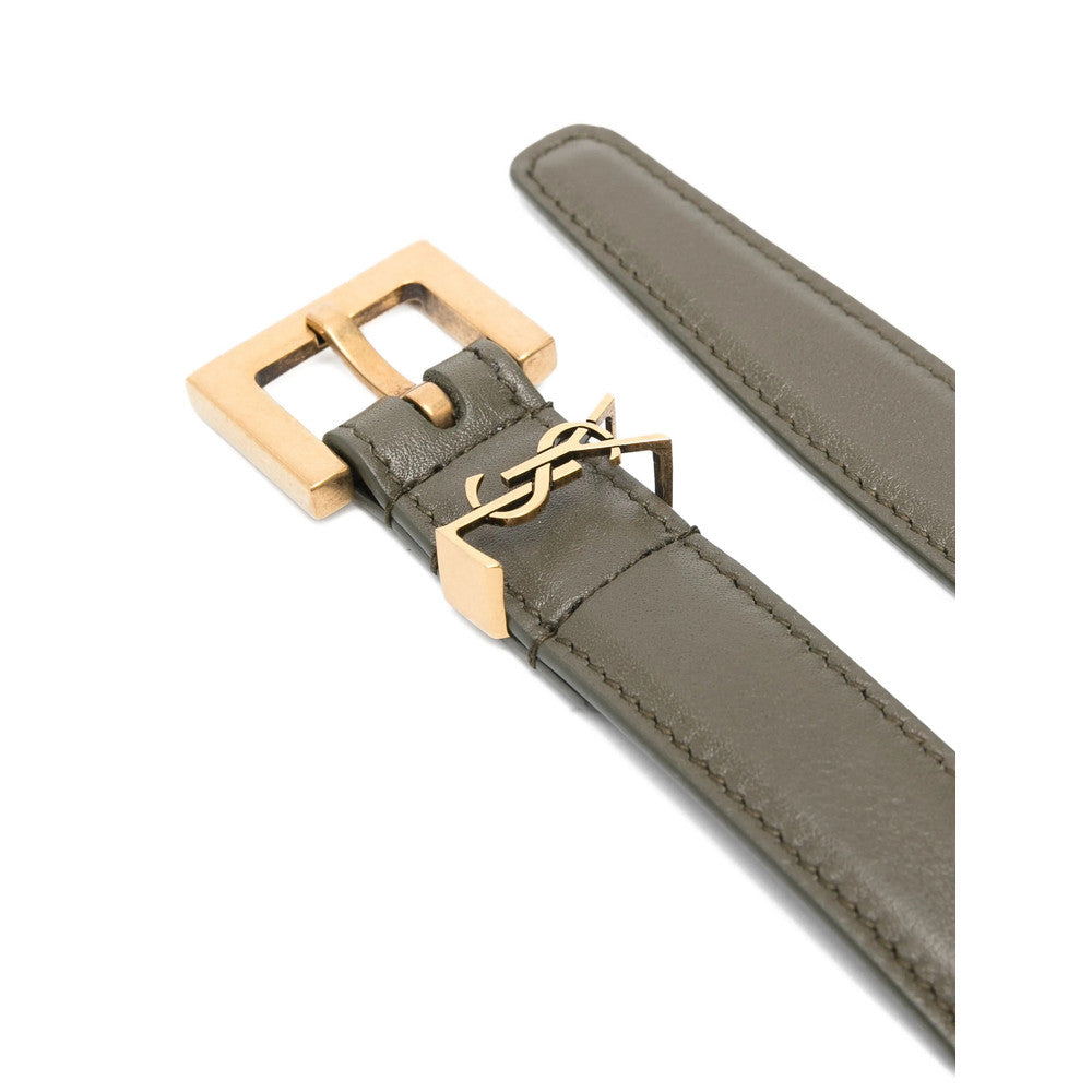 Green Logo Buckle Belt 2