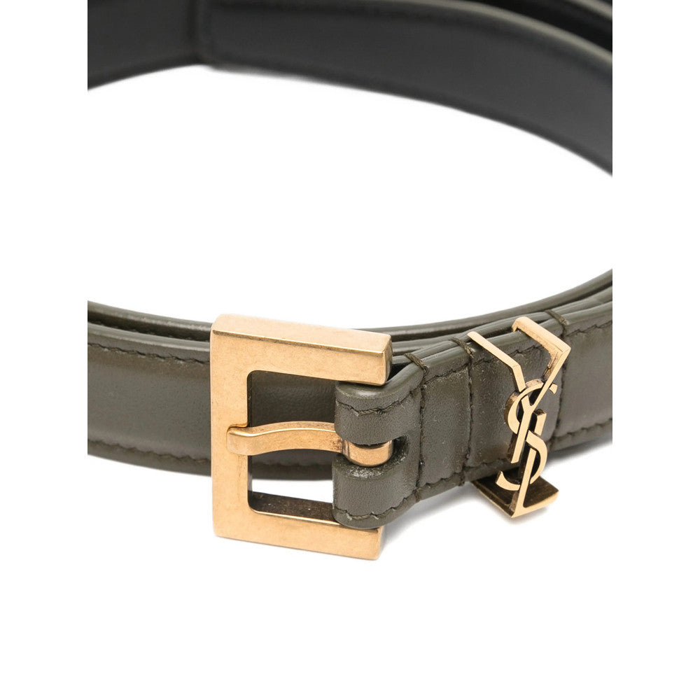 Green Logo Buckle Belt 3
