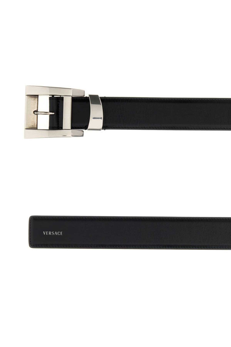Black Logo Buckle Belt 2