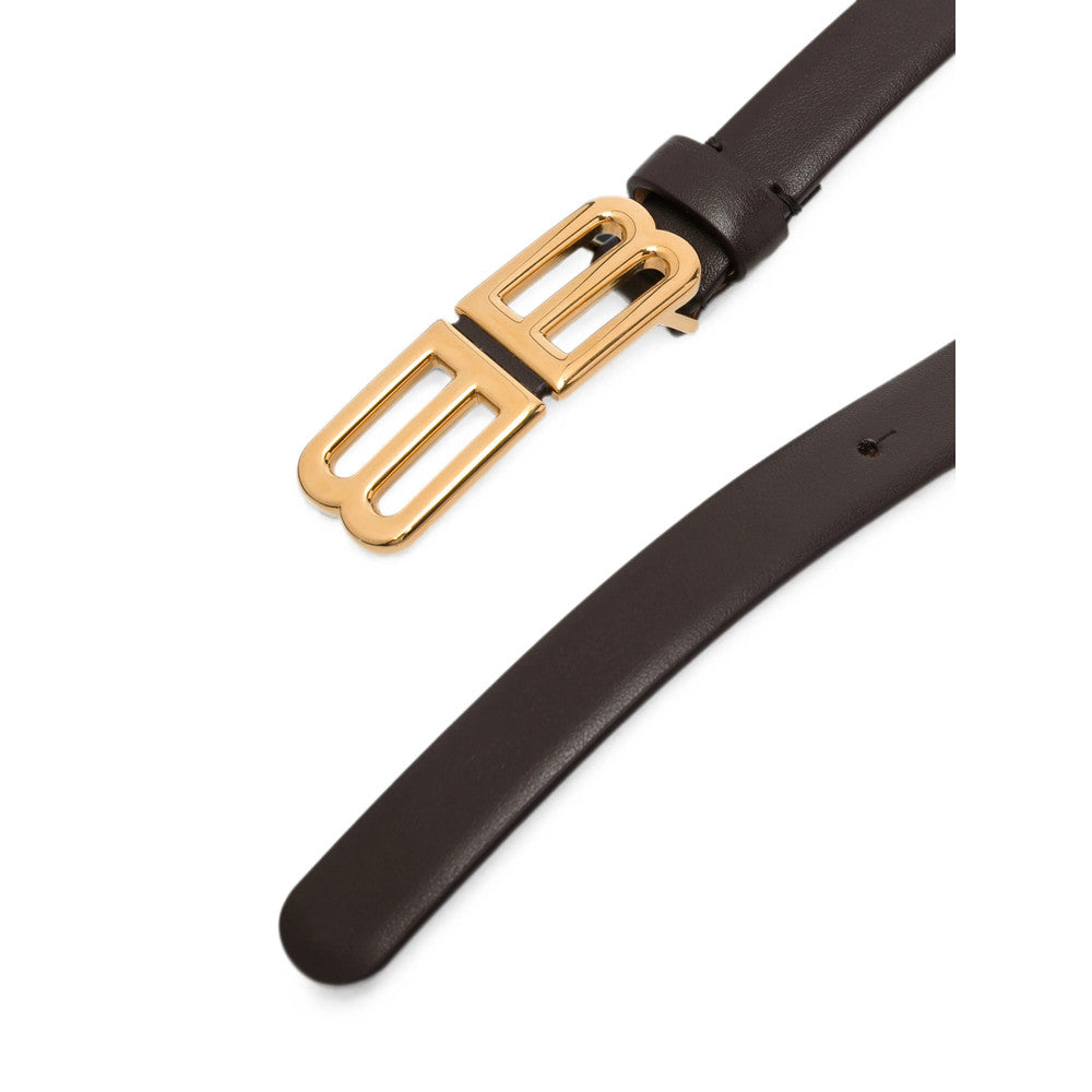 Brown Logo Buckle Belt 3