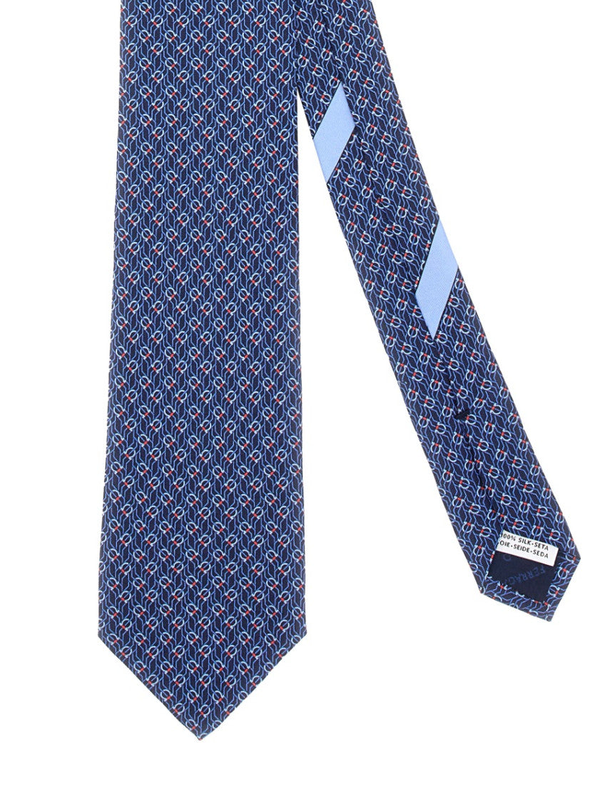 Blue Geometric Gancini Tie 2