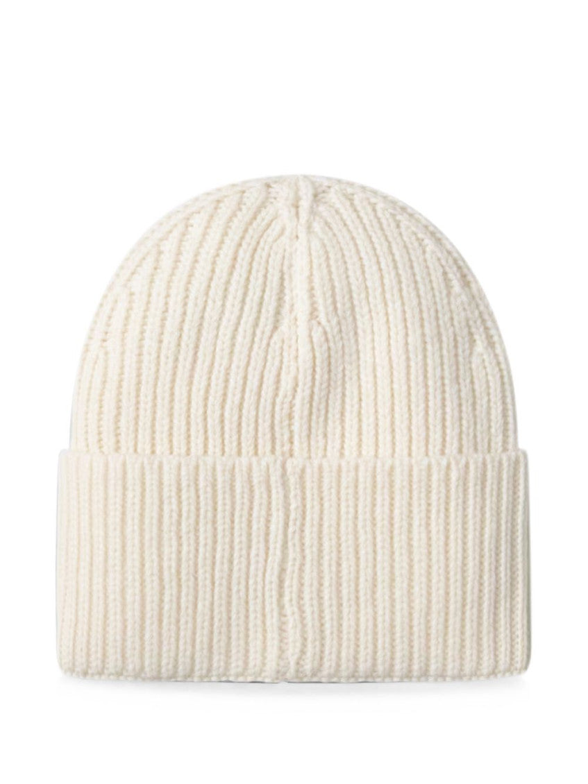 Beige Knitted Beanie Cap 2