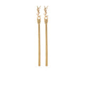 Golden Cassandre Dangler Earrings 1
