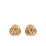 Golden Logo Stud Earrings 1