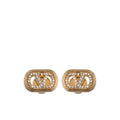 Golden VLogo Stud Earrings 1