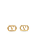 Golden VLogo Stud Earrings 1