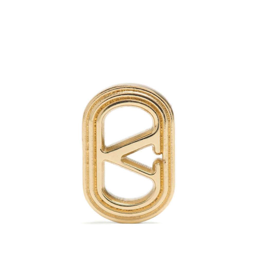 Golden VLogo Stud Earrings 4