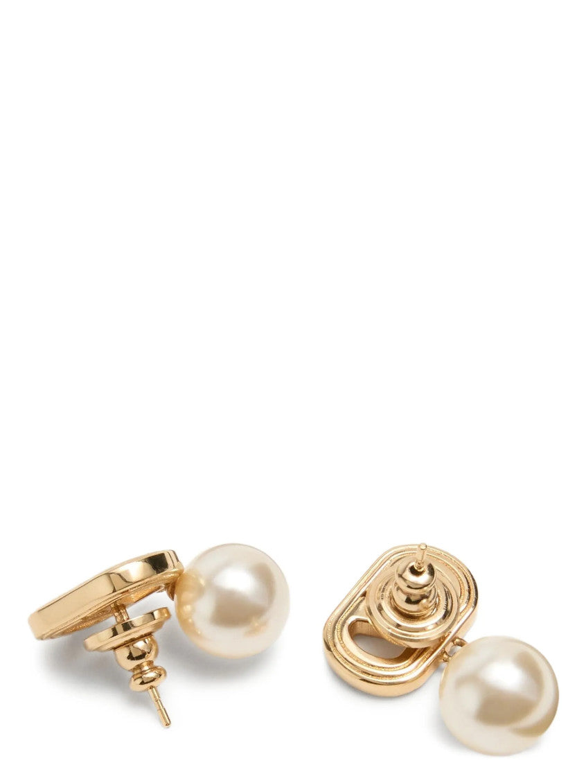 Golden Ovalette Drop Earrings 3