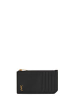 Black Monogram Zip Card Holder 1