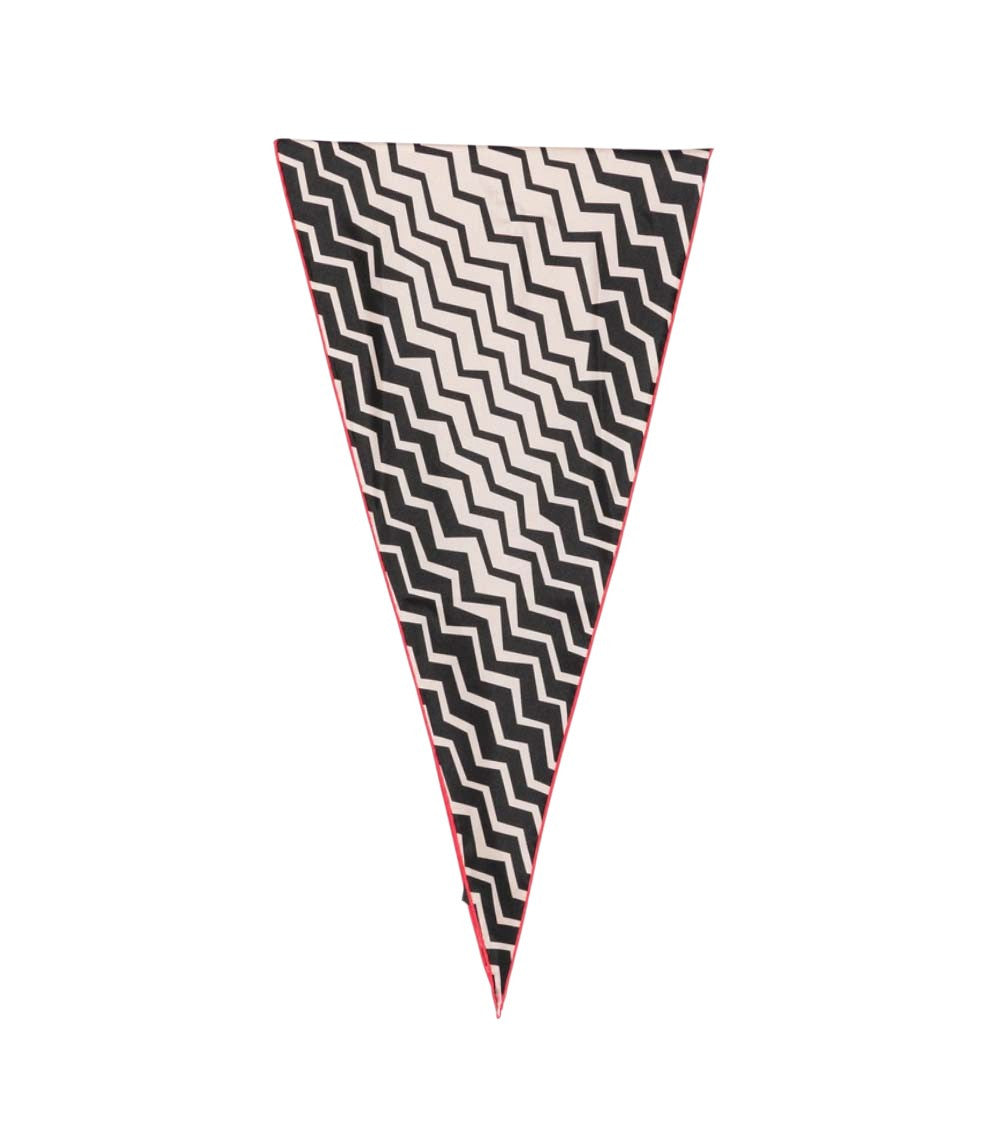 Black Zig Zag Scarf 1