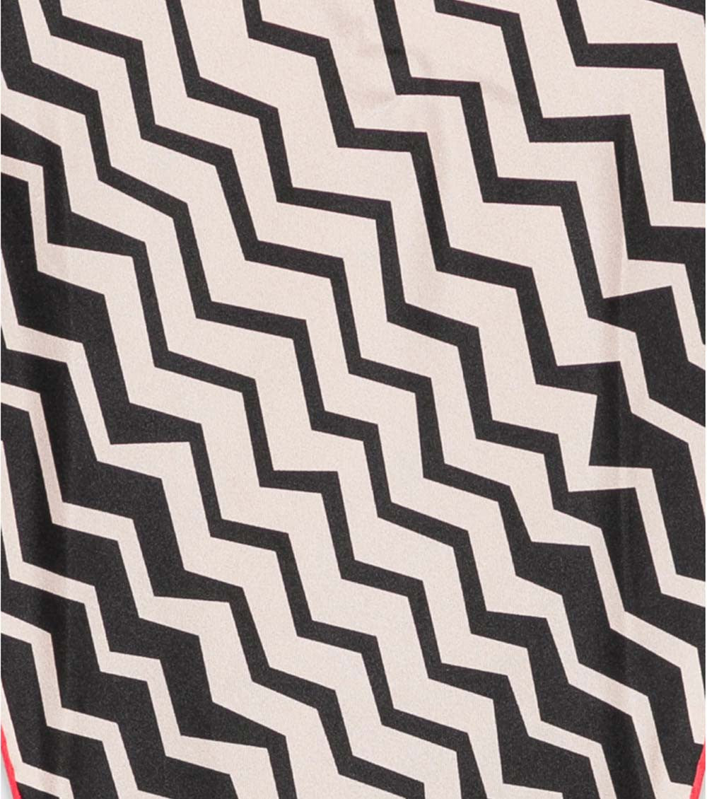 Black Zig Zag Scarf 2