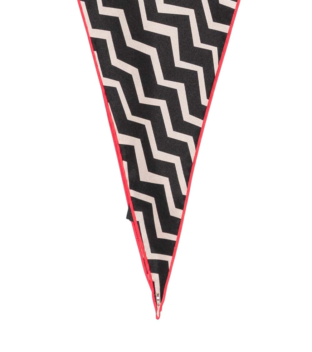 Black Zig Zag Scarf 3