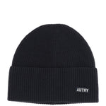 Black Logo Beanie Cap 1
