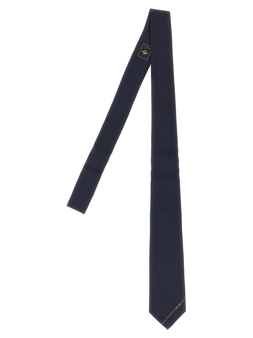 Blue Web Striped Tie 1
