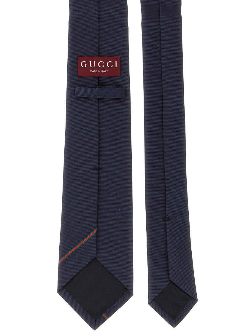 Blue Web Striped Tie 2