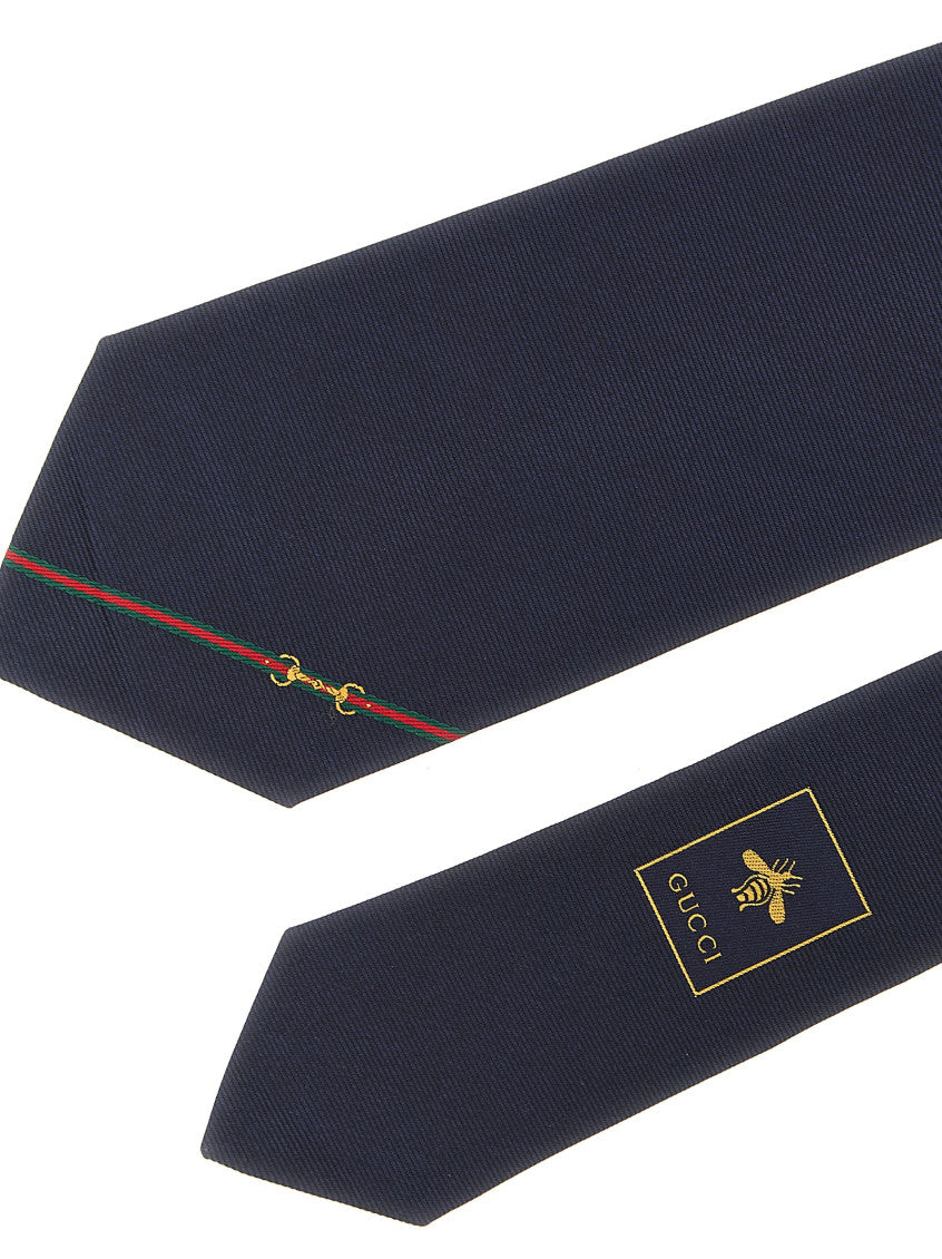 Blue Web Striped Tie 3